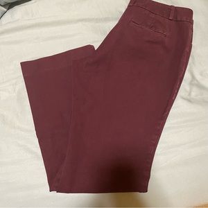The Limited Deep Red Straight Leg Pants
